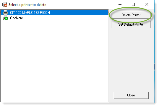 how to delete printer from registry windows 10